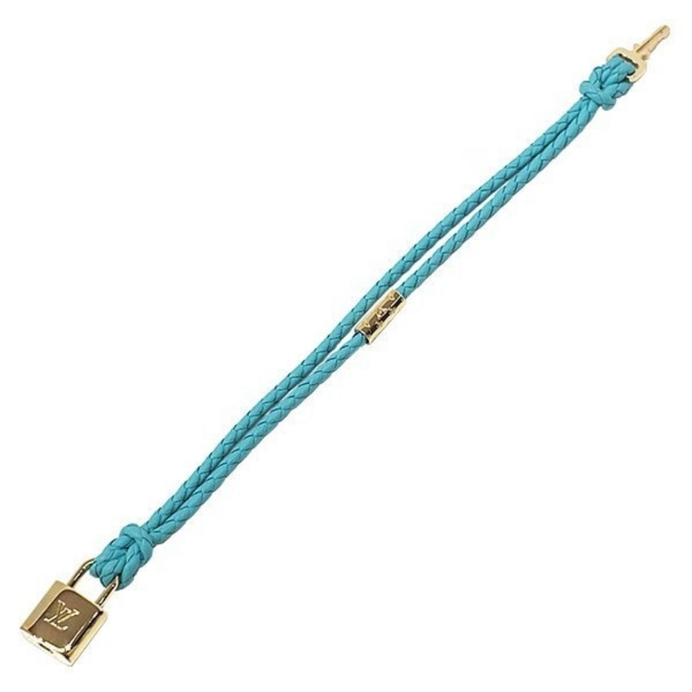 Beautiful Louis Vuitton Lock It Again Leather Bracelet! - Picture 3 of 8